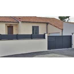 hauteur 42cm gris + portail Birmingham