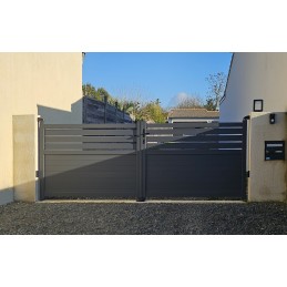 Cambridge hauteur 1.25m gris RAL 7024 3m