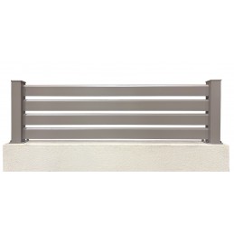 Travée Cambridge taupe ht 48cm