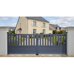 Genève ht 125cm gris 3.50m