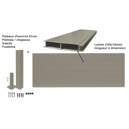 Hauteur 58.5cm Taupe