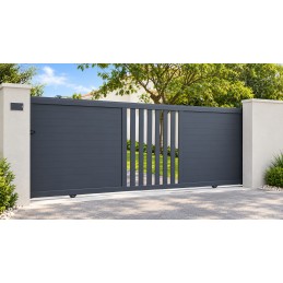 Nottingham coulissant gris L.3.58mxHt1.45m
