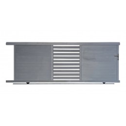 portail coulissant Carlton en 3.58m, hauteur: 1.42m