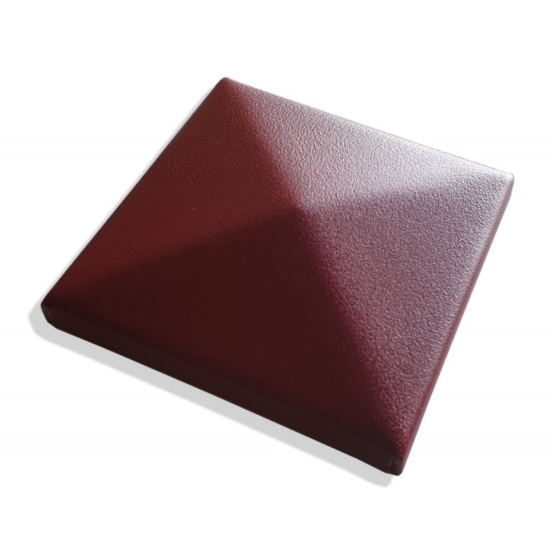 Chapeau 80x80 rouge RAL 3004