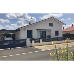 Cambridge ht 108 gris 4m avec travées sur mesure assorties